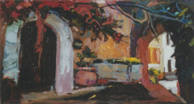 Zaułek św. Tomasza, olej na płótnie, 24 x 33